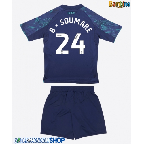 Maglie da calcio Leicester City Boubakary Soumare #24 Seconda Maglia Bambino 2025-26 Manica Corta + Pantaloni corti)